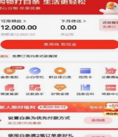 如何快速提升白条购物额度