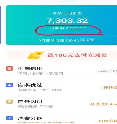 怎样把白条的钱提现出来