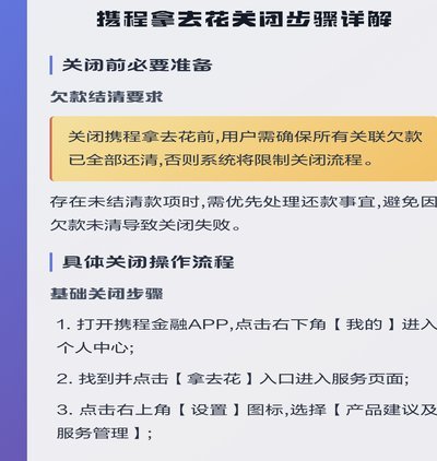 携程拿去花关闭了怎么开通
