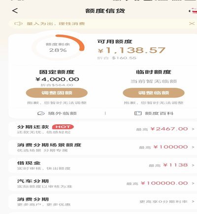 羊小咩怎么不给临时额度了