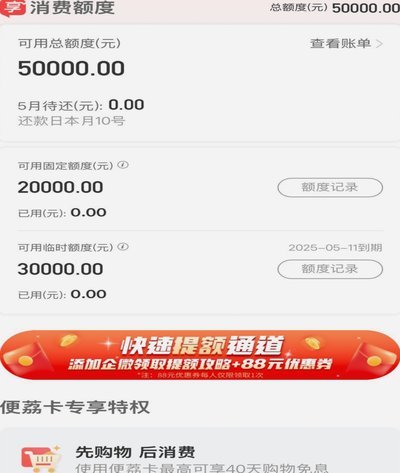 羊小咩怎么不给临时额度了